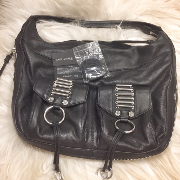 Joelle Hawkens Handbags - NWOT Joelle Hawkens Black Leather Bag